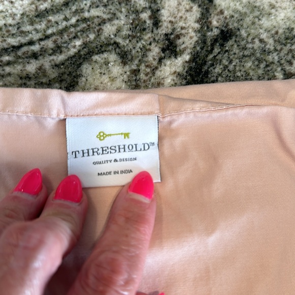 Threshold flat and fitted sheet size XL in blush - Picture 3 of 5